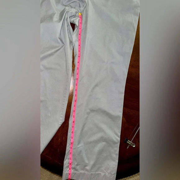 Ann Taylor LOFT Curvy Chino Wide leg Pants Grey cotton/ spandex  size 10 - Picture 9 of 12